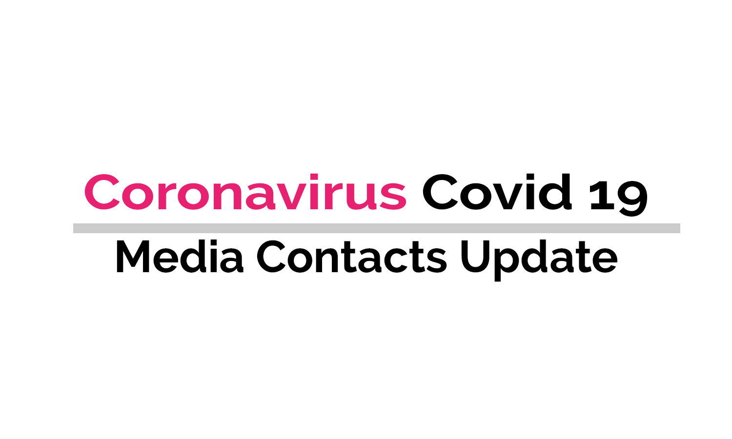 DIARY directory updates media contacts during Coronavirus